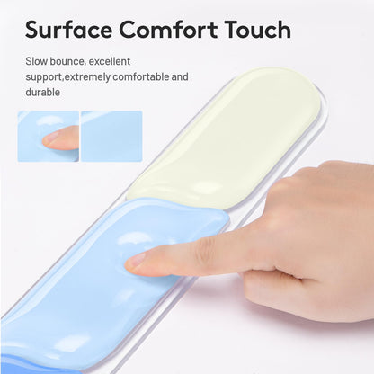Ergonomic Gel Wrist Rest Set – Keyboard and Mouse Support Pad with Soft Cushioning for Office, Work, Gaming, and Study – Anti-Slip Base, Comfortable Design (Blue)