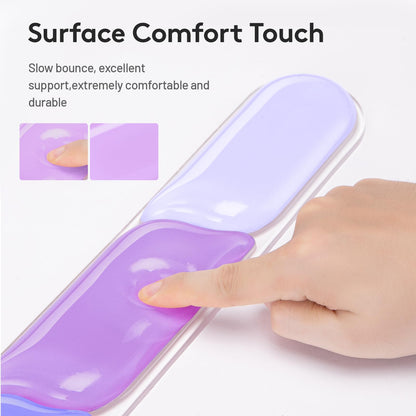 Ergonomic Gel Wrist Rest Set – Keyboard and Mouse Support Pad with Soft Cushioning for Office, Work, Gaming, and Study – Anti-Slip Base, Comfortable Design (Purple)