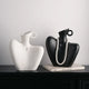 Wabi-Sabi Human Form Vase Set (Black & White) – Artistic Home Decor for Flowers | Other Luxury Styles Available in Store - Mekamart Australia