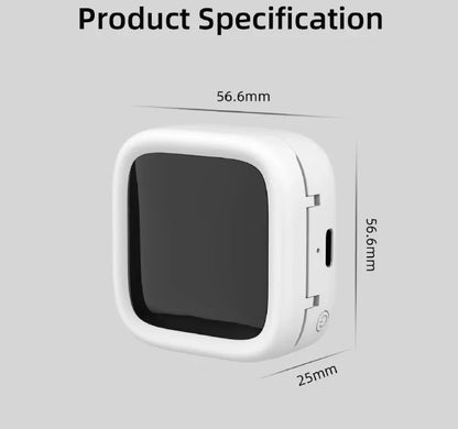 Portable UV-C Toothbrush Sterilizer with Auto-Disinfection & Heating – Magnetic Wall Mountable Brush Cover for Home and Travel (White) | Other Colors Available In-Store - Mekamart Australia