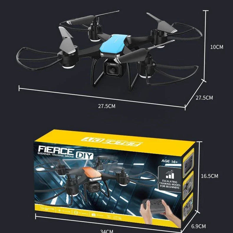 Christmas gift Fierce DIY 4K Camera Drone: Build & Fly Your Own Stunt Quadcopter for Thrilling Aerial Adventures - Mekamart Australia