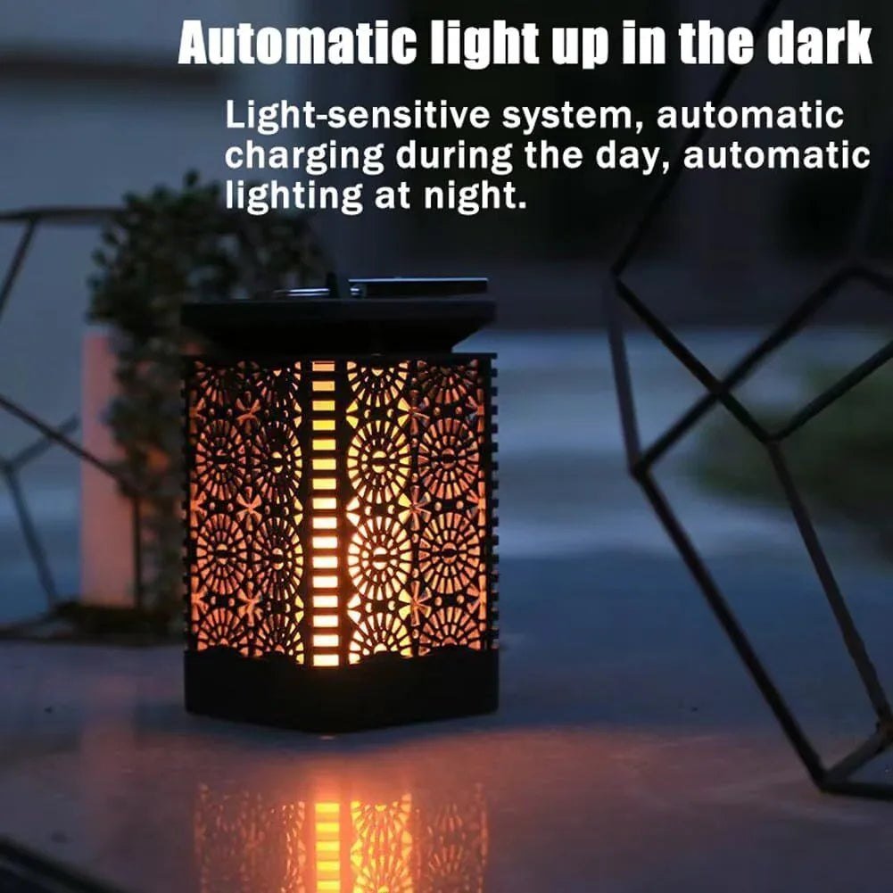 2-Pack Solar Garden Stake Light with Floral Pattern: 12 LED Outdoor Decorative Light with Multiple Mounting Options - Mekamart Australia