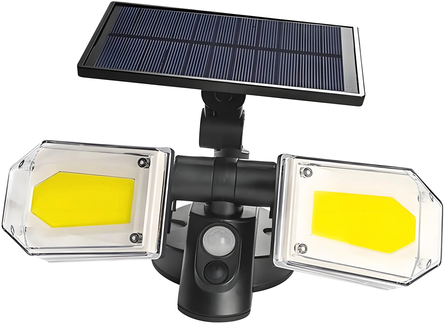 2-Pack Solar Motion Sensor Wall Lights: Double-Head Adjustable Cob LED Outdoor Lights for Garden, Patio & Pathway - Mekamart Australia