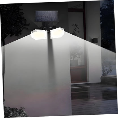 4-Pack Solar Motion Sensor Wall Lights: Double-Head Adjustable Cob LED Outdoor Lights for Garden, Patio & Pathway - Mekamart Australia