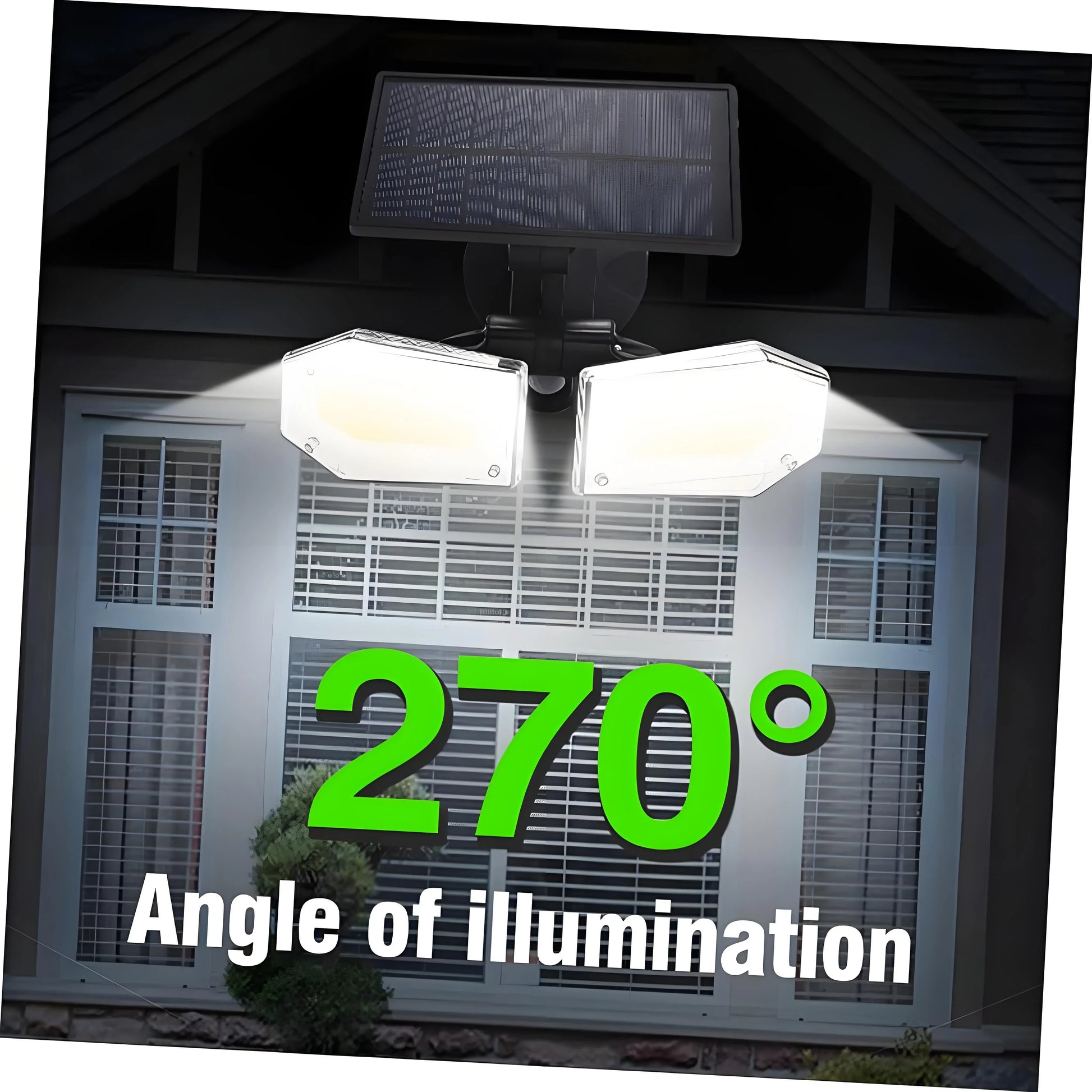 4-Pack Solar Motion Sensor Wall Lights: Double-Head Adjustable Cob LED Outdoor Lights for Garden, Patio & Pathway - Mekamart Australia