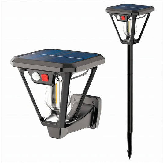 Solar Motion Sensor Wall Lights (4-Pack): 3-Mode Dusk-to-Dawn Waterproof for Patio, Garage & Garden Lighting - Mekamart Australia