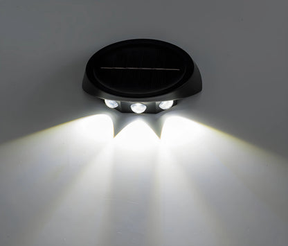 Solar Outdoor Wall Lights (2-Pack): IP44 Waterproof LED Sconces for Garden, Patio & Pathway Lighting（white light） - Mekamart Australia