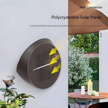 Solar Outdoor Wall Lights (2-Pack): IP44 Waterproof LED Sconces for Garden, Patio & Pathway Lighting（white light） - Mekamart Australia