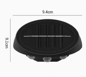 Solar Outdoor Wall Lights (2-Pack): IP44 Waterproof LED Sconces for Garden, Patio & Pathway Lighting（white light） - Mekamart Australia