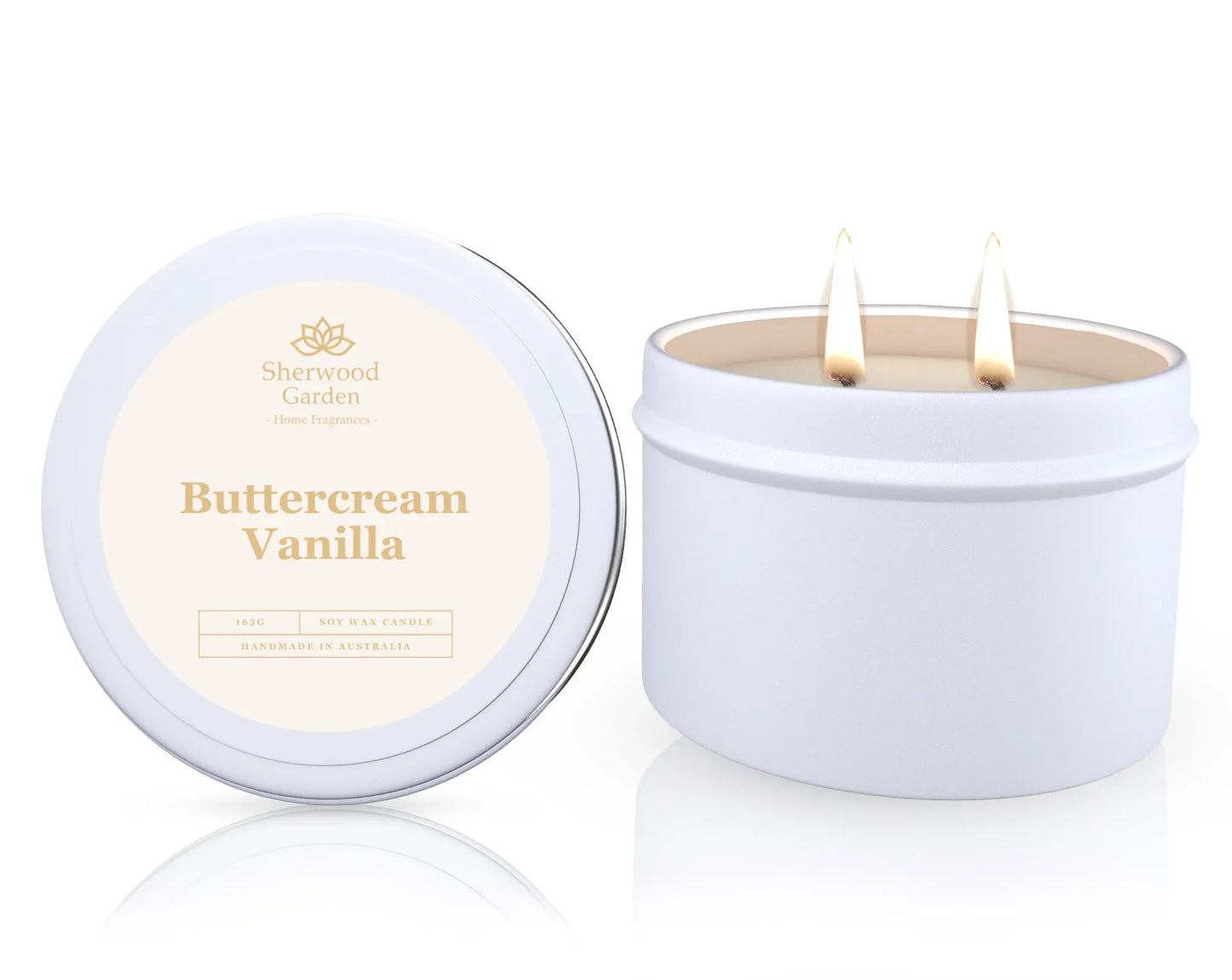 Buttercream Vanilla Soy Candle Tin 165g - Mekamart Australia