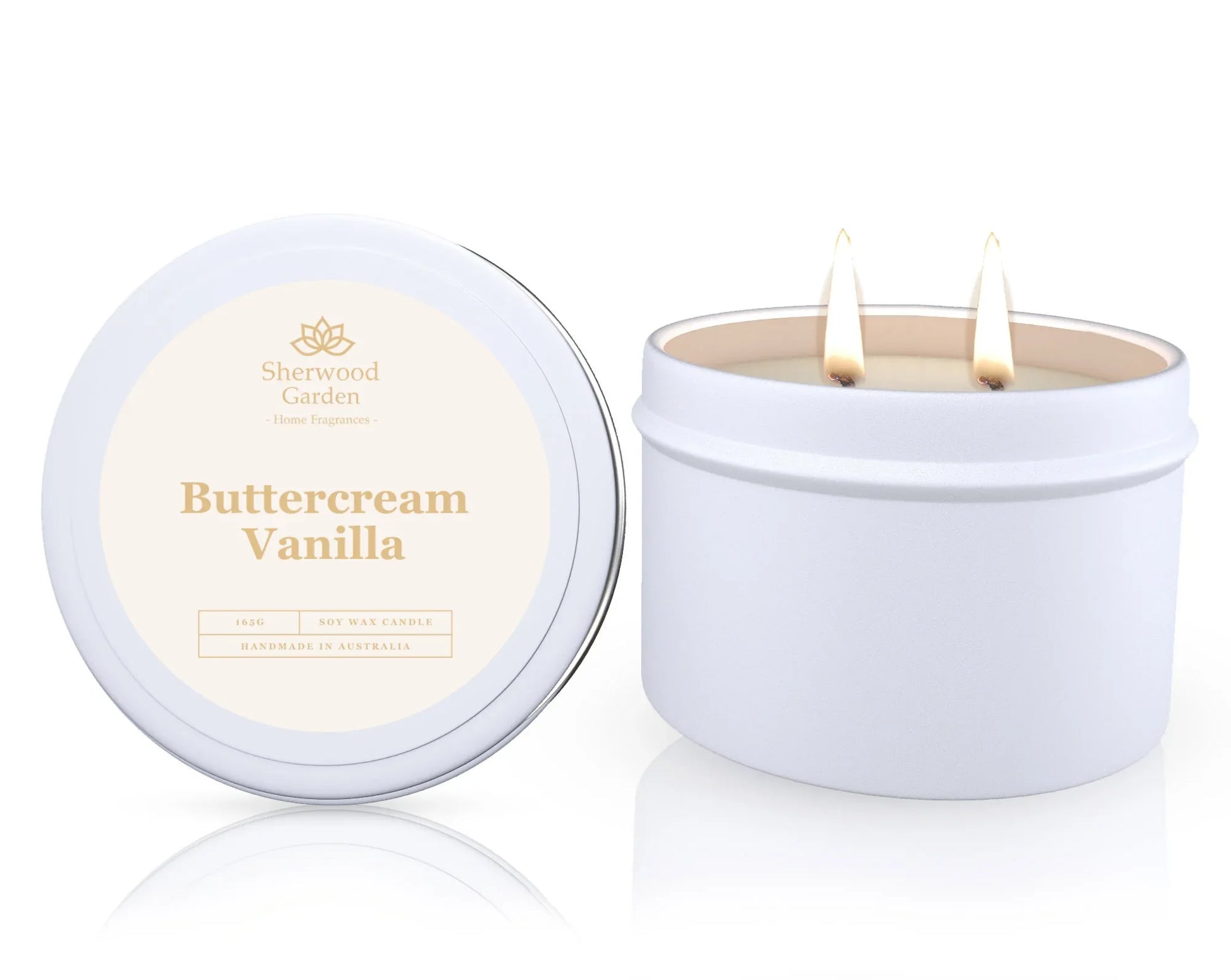 Buttercream Vanilla Soy Candle Tin 165g - Mekamart Australia