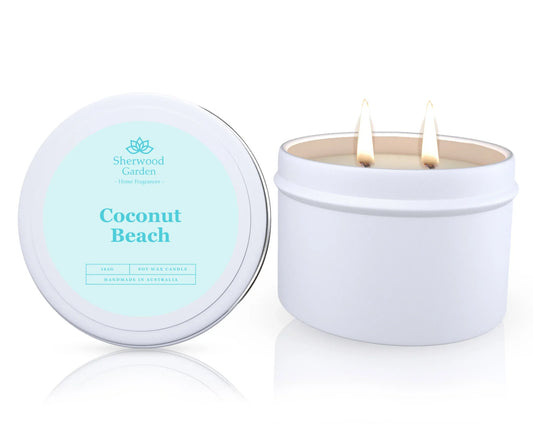 Coconut Beach Soy Candle Tin 165g - Mekamart Australia