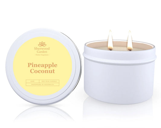 Pineapple Coconut Soy Candle Tin 165g - Mekamart Australia
