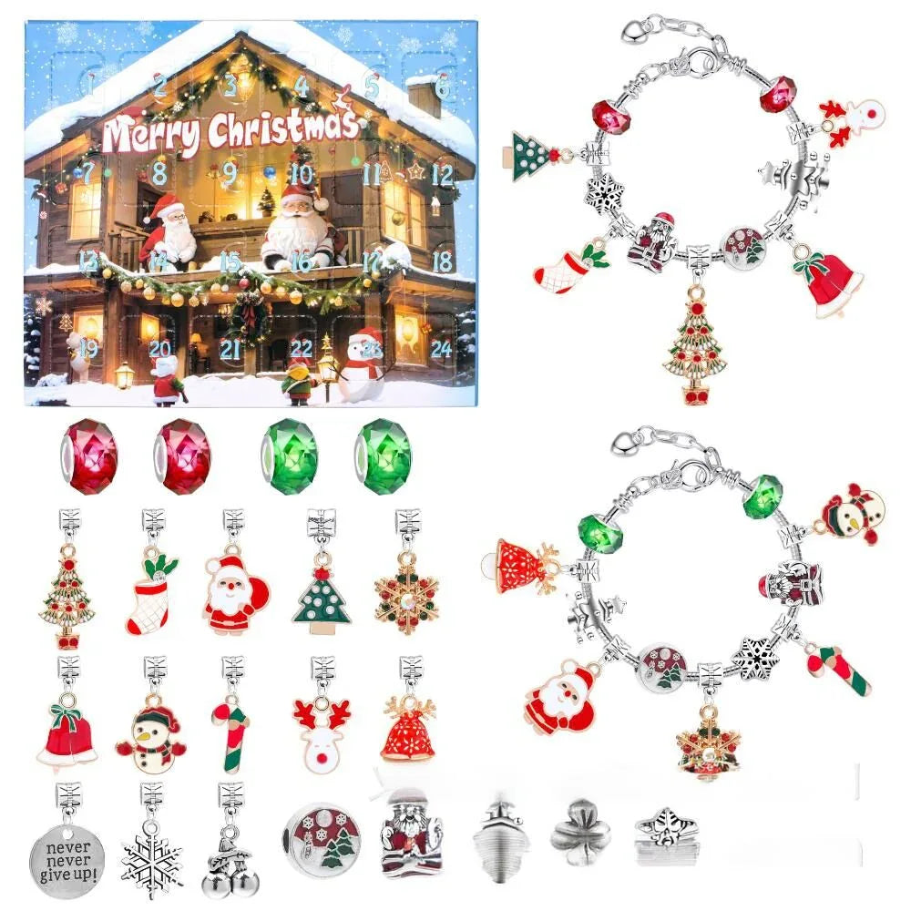 Christmas DIY Jewelry & Craft Advent Calendar(M-14L,20*17*1.1) - Mekamart Australia