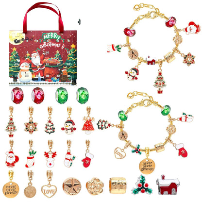 Christmas DIY Jewelry & Craft Advent Calendar(M-14ST,20*17*1.1) - Mekamart Australia