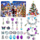 Christmas DIY Jewelry & Craft Advent Calendar(M-34,20*17*1.3cm) - Mekamart Australia