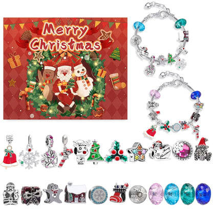 Christmas DIY Jewelry & Craft Advent Calendar(Christmas reindeer,20*17*1.1) - Mekamart Australia