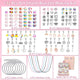 Christmas DIY Jewelry & Craft Advent Calendar(YD-132pcs,16*11*5cm) - Mekamart Australia