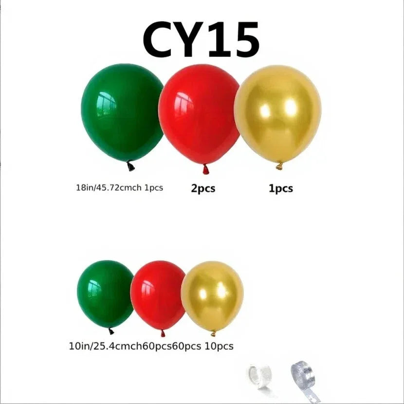Christmas Balloon 2-Pack Combo: Latex & Foil Holiday Decor | Arch & Tree Sets for 2025 Christmas - Mekamart Australia