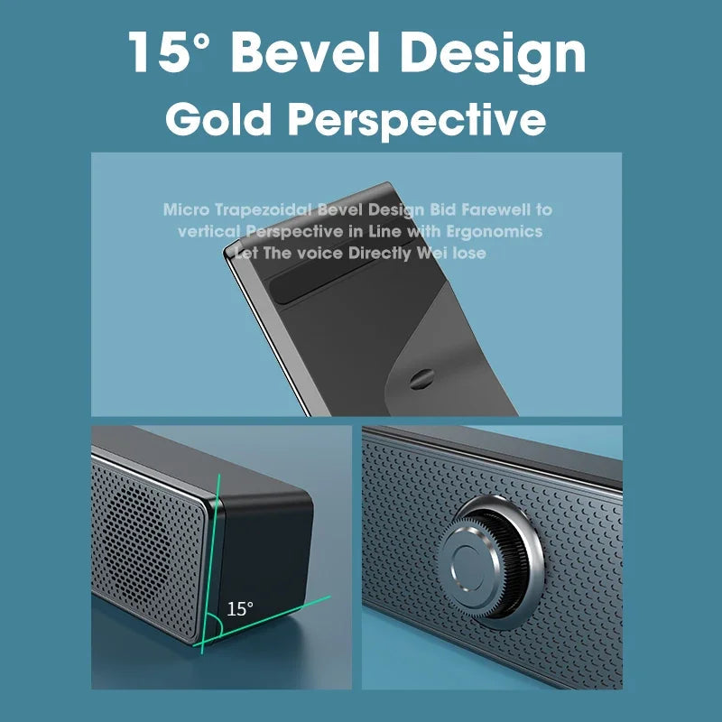 NNEOBA PC Soundbar Wired Speaker