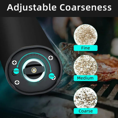 NNEOBA Electric Automatic Pepper and Salt Grinder with LED Light(1pc) - Mekamart Australia