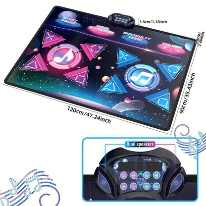 Double Dance Mat Music Light Exercise Toy - Mekamart Australia