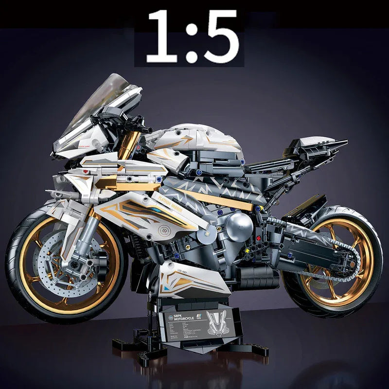 Motorcycle Blocks Model for Teens & Adults - Mekamart Australia