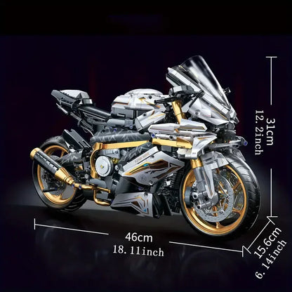 Motorcycle Blocks Model for Teens & Adults - Mekamart Australia