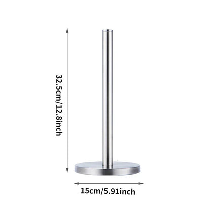 Stainless Steel Paper Towel Holder for Kitchen Countertop Cling Film Storage Rack-Silver
﻿ - Mekamart Australia