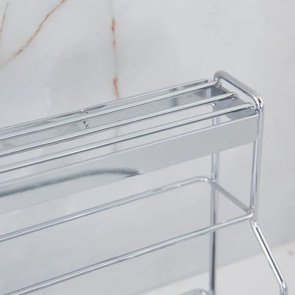 Stainless Steel Kitchen Tableware Storage Rack, With Knife Rack,Spoon And Chopstick Rack-Silver - Mekamart Australia