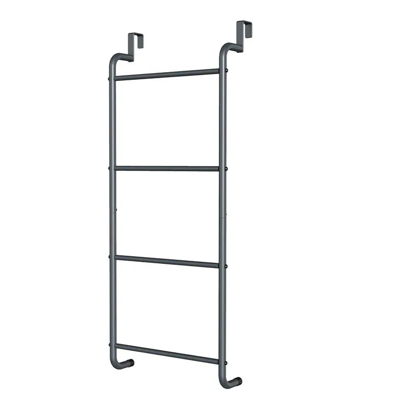 Over The Door Towel Rack Metal Behind Door Hanger for Bathroom Bedroom-Grey - Mekamart Australia