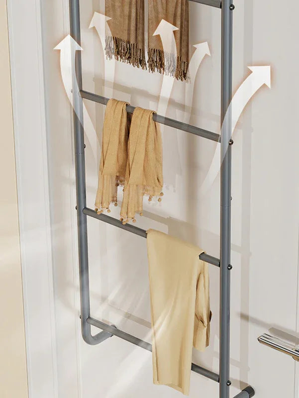 Over The Door Towel Rack Metal Behind Door Hanger for Bathroom Bedroom-Grey - Mekamart Australia