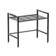 Metal Shelf For Microwave Oven 2 Level Kitchen Storage Rack With 4 Hooks-Black - Mekamart Australia