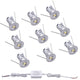 Mini LED Downlights for Ceiling 9 Pack,Cold White 6000K LED Recessed Ceiling Lights Spot Lights for Living Room Bedroom Kitchen Garden [Energy Class E]