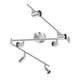 Kitchen Lights, 6-Light Ceiling Lighting Kits, Swivelling Ceiling Spotlight for Bedroom, Kitchen and Living Room(GU10 LED Bulbs not Included) (Brush Nickel)