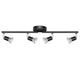Kitchen Lights,Ceiling Lighting Kits, Swivelling Ceiling Spotlight for Bedroom, Kitchen and Living Room(GU10 LED Bulbs not Included) (4 Way Black)