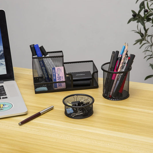 3-set Desk Organisers, Pen Holder For Stationeries & Pencils, Accessories
