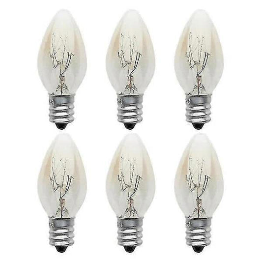 10W E12 C7 Filament Light Bulbs Warm White 10pcs 220-240V Compatible with Living Room Lamps