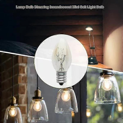 10W E12 C7 Filament Light Bulbs Warm White 10pcs 220-240V Compatible with Living Room Lamps
