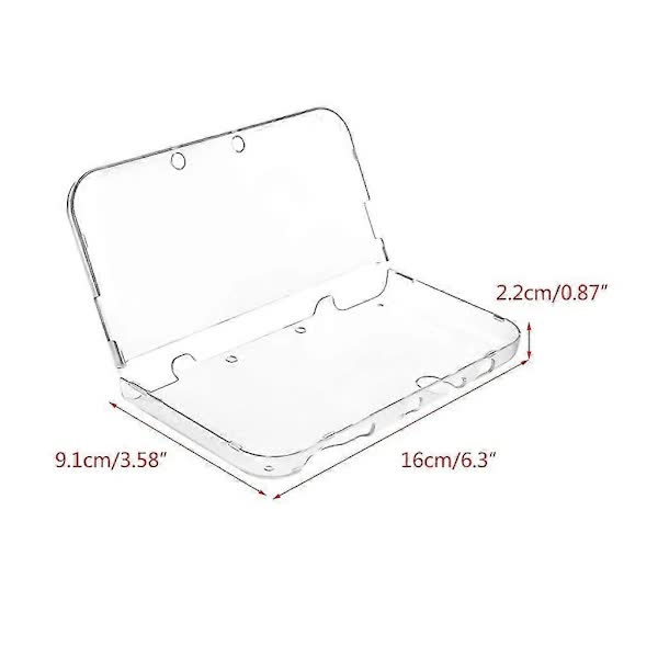 Anti-Fall Transparent Game PC Case Protection Shell Compatible with New 3DS XL Console
