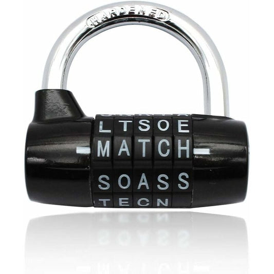 Waterproof and Rustproof 5 Letter Combination Lock for Cabinets, Schools, Businesses, and Homes