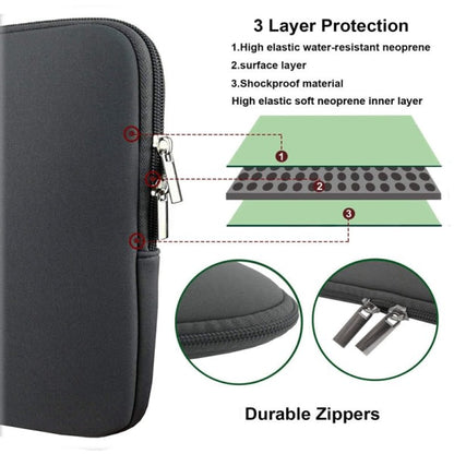 Black 15.6-Inch Computer Case Compatible with 13 and 15 Inch MacBook Pro and Air