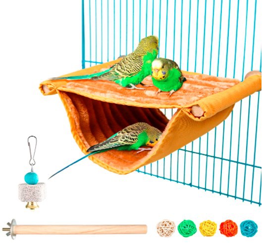 Hamster Hanging Warm Bed House Cage Compatible with Rat Bird Parrot