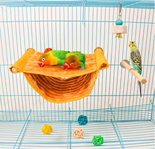 Hamster Hanging Warm Bed House Cage Compatible with Rat Bird Parrot