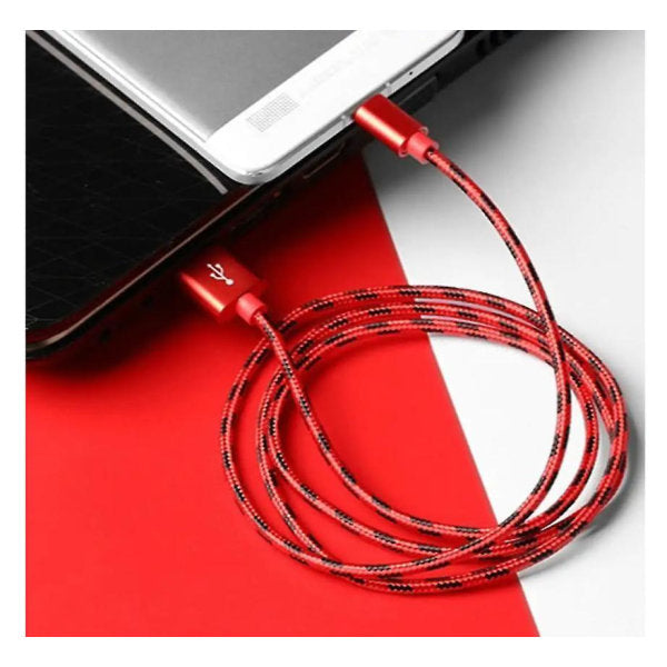 3m Red Fast Charging USB-C Cable Compatible withSamsung Galaxy S21 S22 S23