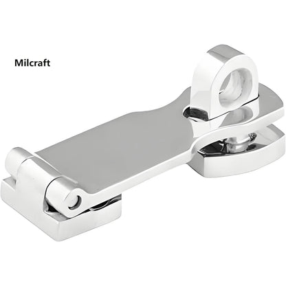 Marine Grade Stainless Steel Heavy Duty Door Hasp with Turning Padlock Eye Mount