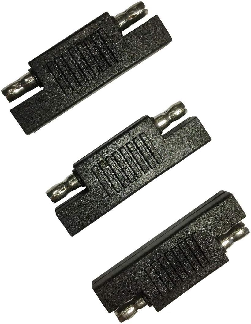 SAE Polarity Reverse Adapter Connectors for SAE to SAE Quick Disconnect Extension Cable, Solar Panel Battery Power Charger and Maintainer-3Pack