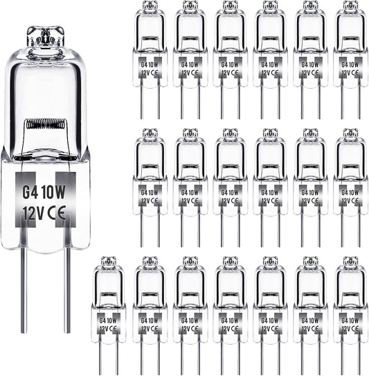 G4 halogen lamps 10W 12V - Warm white - 20-pack 10W 20pcs 10W