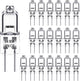 G4 halogen lamps 10W 12V - Warm white - 20-pack 10W 20pcs 10W