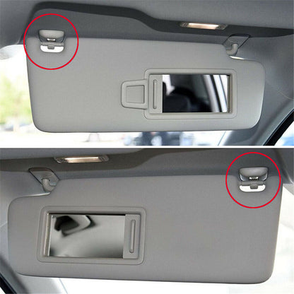 2x Sun Visor Clip Hook Mount Holder Compatible with Audi A1 A3 A4 A5 Q3 Q5 B6 B7 B8